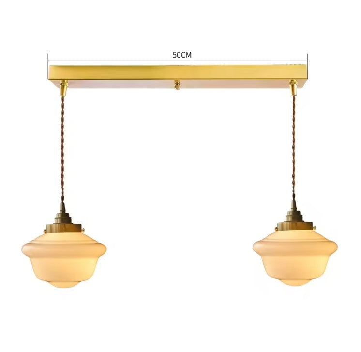 Japanse Glazen Hanglamp – Minimalistisch Nordic Design – LED E27 – Verstelbaar Snoer 200 cm – Sfeervolle Interieurverlichting