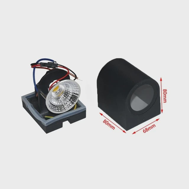 Moderne LED Wandlamp IP65 Waterdicht - Binnen & Buiten - 5W/10W Up/Down Licht - Kubus Design voor Tuin & Portiek