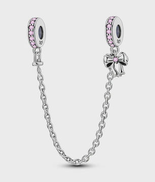 925 Sterling Zilveren Veiligheidsketting Bedel voor Armbanden - Maan, Ster, Vlinder, Hart