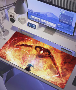 Grote Gaming Muismat XL - Lotrs Film Thema Deskmat voor PC & Bureau