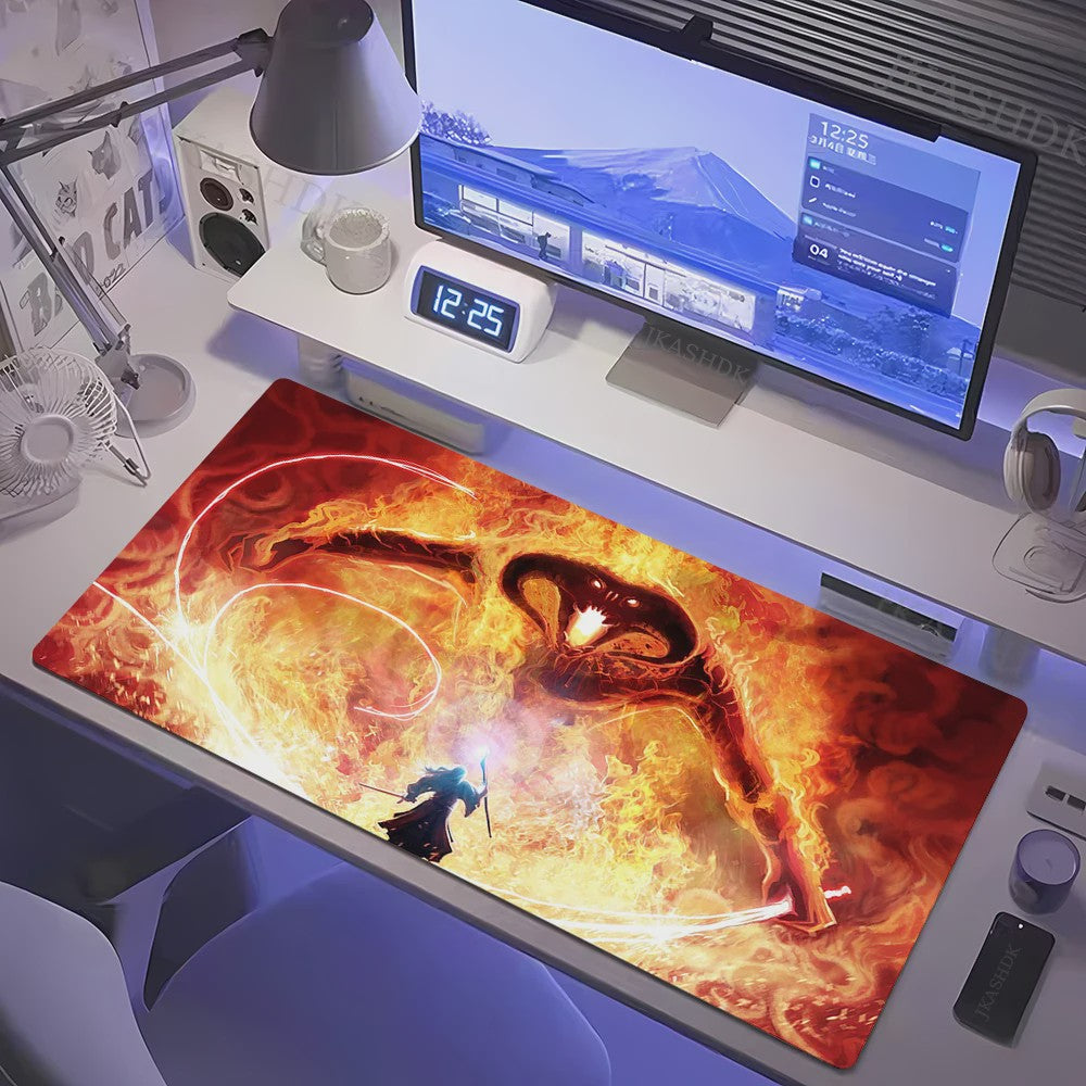 Grote Gaming Muismat XL - Lotrs Film Thema Deskmat voor PC & Bureau