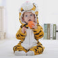 Baby Romper Dierenkostuum Kigurumi - Zacht Flanellen Jumpsuit voor Jongens & Meisjes