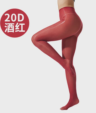 Glanzende 20D Pantyhose met Sparkle - Hoge Taille & Dans Tights