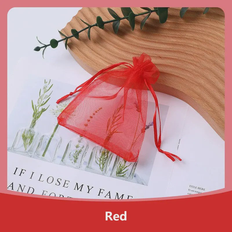 100x Organza Zakjes - Cadeau, Sieraden & Feest - Diverse Maten & Kleuren