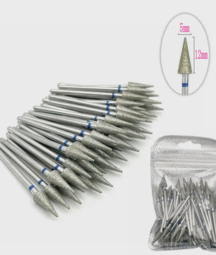 50 Stuks Diamant Freesjes Set - 2.35mm Schacht voor Nagel- en Tandheelkundig Gebruik
