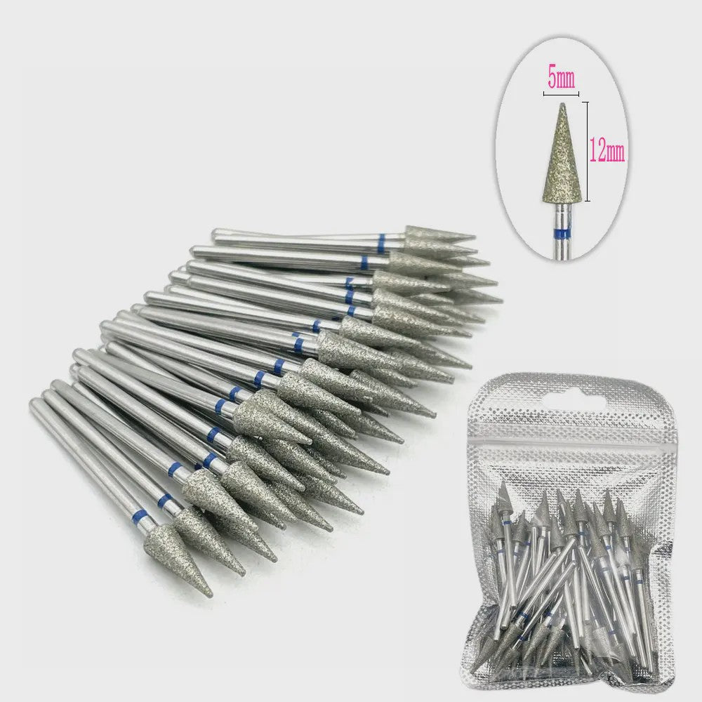 50 Stuks Diamant Freesjes Set - 2.35mm Schacht voor Nagel- en Tandheelkundig Gebruik