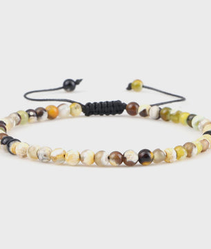 Natuurlijke 4mm Kralen Armbanden - Agate & Onyx - Yoga, Gebed & Stijlvol