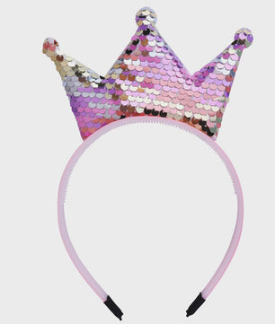 Crown Headband Sequins Hair Bands Women Girls Hair Accessories for Birthday Party Favors Hair Decoration Supplies