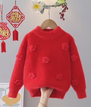 Schattige Gebreide Trui voor Meisjes - Elegante Winterkleding voor Kinderen