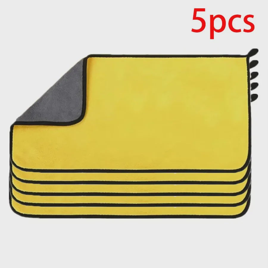 Microfiber Poetsdoeken 30x60cm - Zacht, Sneldrogend & Dubbellaags (1/2/3/6/10 Stuks)