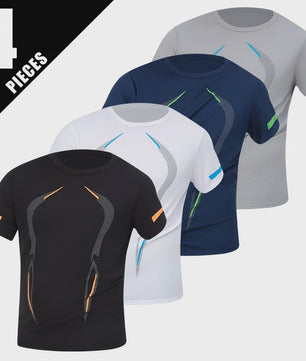 Heren Zomer T-shirt Korte Mouw - Sneldrogend & Ademend Sportshirt