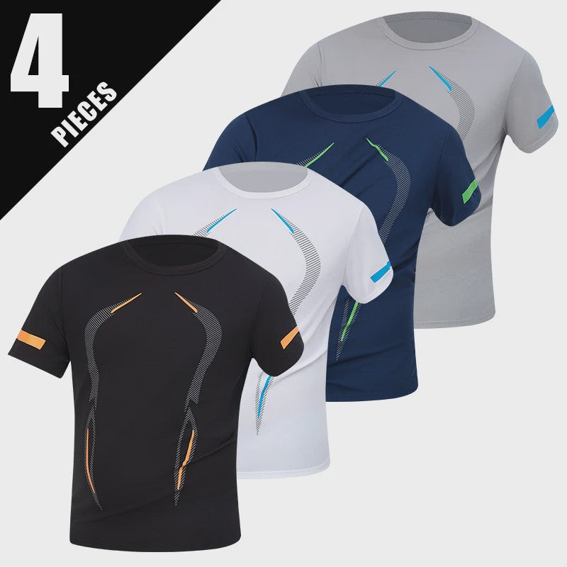 Heren Zomer T-shirt Korte Mouw - Sneldrogend & Ademend Sportshirt