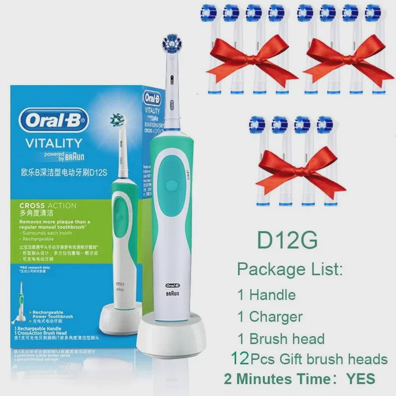 Oral-B Vitality 3D White Elektrische Tandenborstel - Roterende Reiniging & Inductieladen