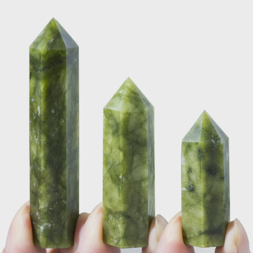 Natuurlijke Kristallen Punt Kolom - Energie Zuivering, Reiki & Meditatie Steen