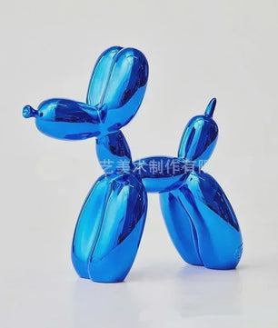 Glanzende Ballonhond Sculptuur - Stijlvolle Decoratie voor Huis & Kantoor