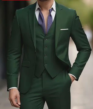 Elegante Heren Kostuum Set - Slim Fit Smoking voor Bruiloften & Formele Gelegenheden