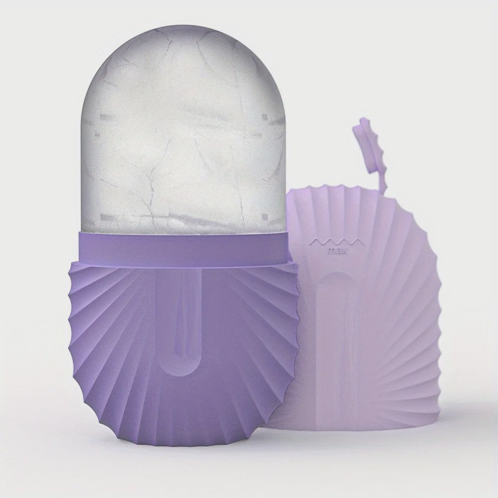 Gezichtsroller & Gua Sha Set: Luxe Roestvrij Staal & IJsroller voor Huidverzorging