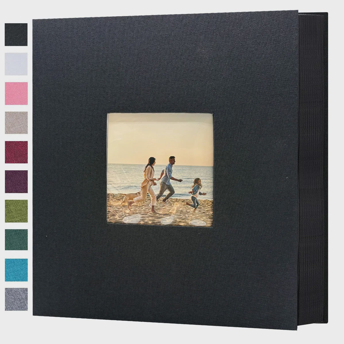 Linnen Fotoalbum voor 600 Foto's 4x6 inch met Venster & Horizontale/Verticale Insteekvakken