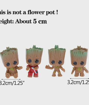 Groot Plantenpot & Decoratief Figuur - Leuke Woondecoratie