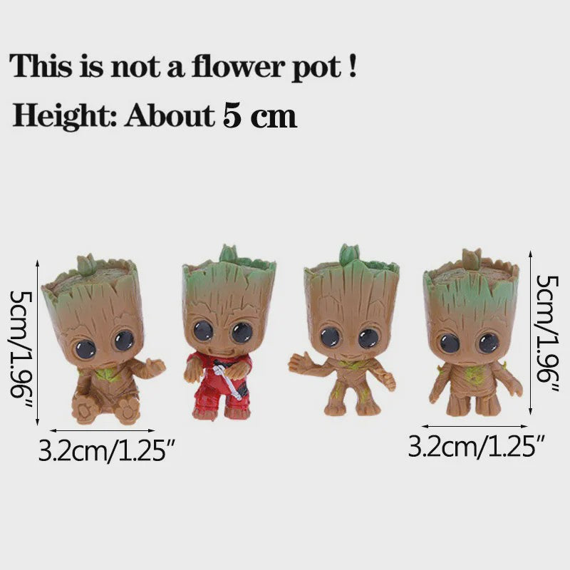 Groot Plantenpot & Decoratief Figuur - Leuke Woondecoratie