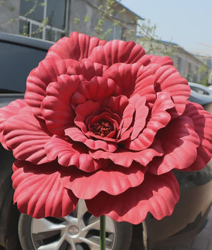 Grote Kunstbloem Pioenroos - 80cm Diameter - Decoratie voor Feesten, Evenementen & Bruiloften