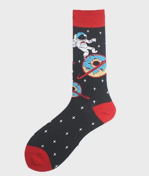 Unisex Happy Socks met Vrolijke Ontwerpen: Dinosaurus, Alien, Haai & Meer