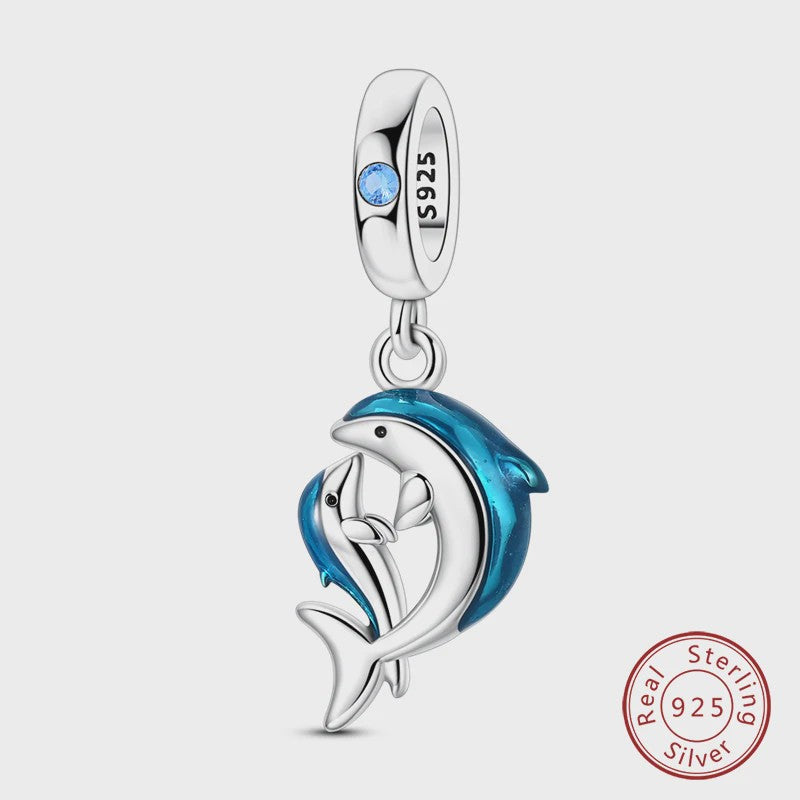 925 Sterling Zilver Charms: Walvishaai, Zeepaardje & Dolfijn - Luminous DIY Sieraden & Cadeaus
