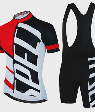 Professionele Fietskleding Set Heren - Zomer MTB Shirt & Bib Shorts