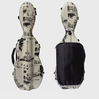 Luxe Carbon Fiber Vioolkoffer - Lichtgewicht & Duurzaam met Dubbele Draagband