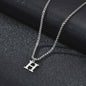 Vnox RVS Letter Ketting Heren - Kies Uw Initiaal - Waterdicht & Minimalistisch
