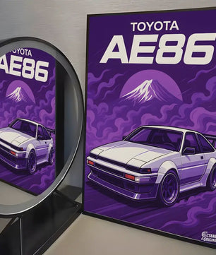 Initial D AE86 JDM Poster - Iconische Auto Kunst voor de Fan