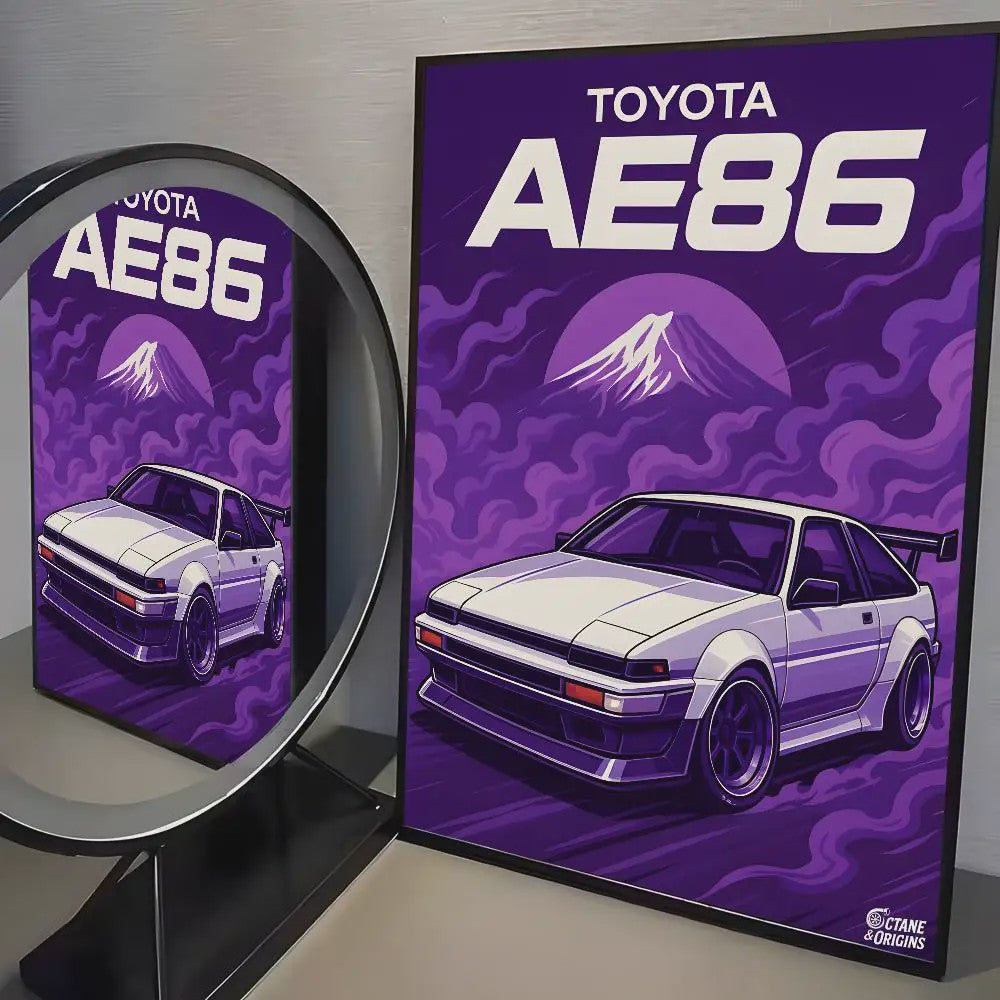 Initial D AE86 JDM Poster - Iconische Auto Kunst voor de Fan