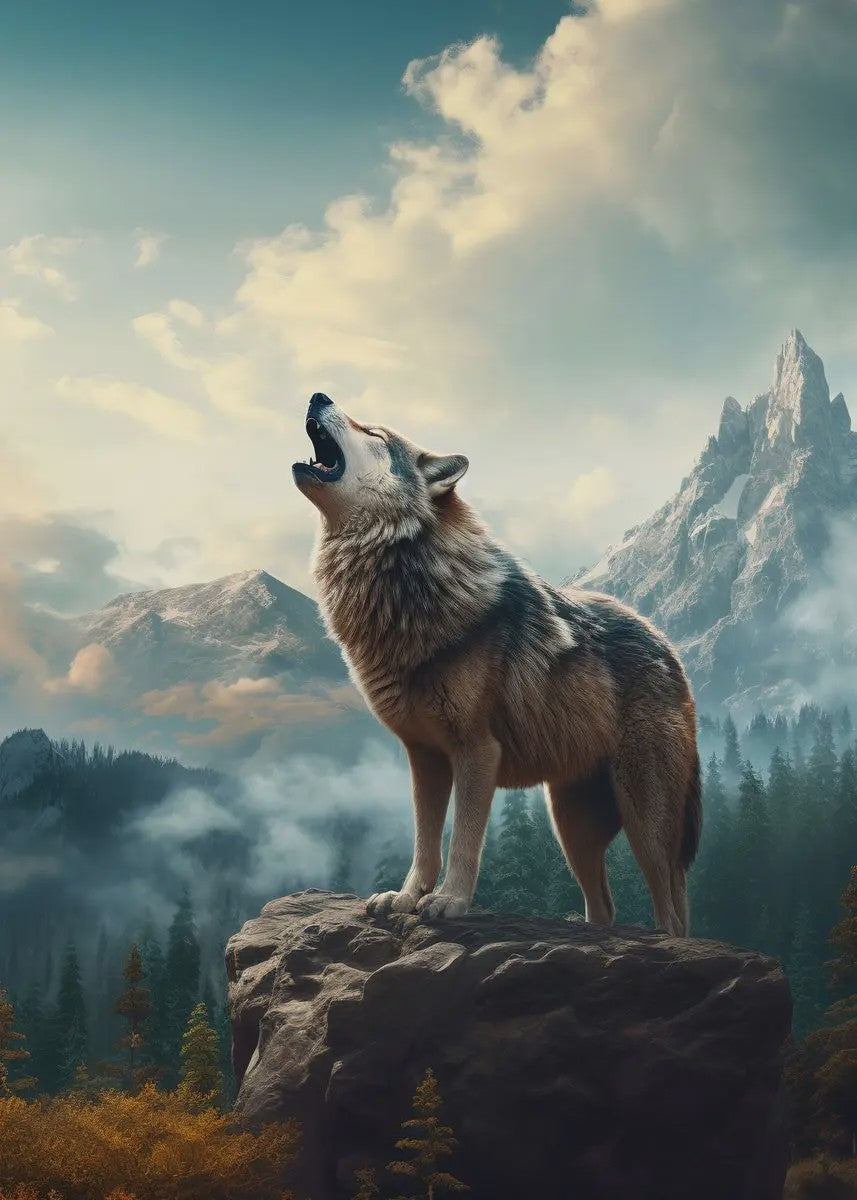 Canvas Posters: Majestueuze Wilde Dieren & Berglandschappen voor aan de Muur