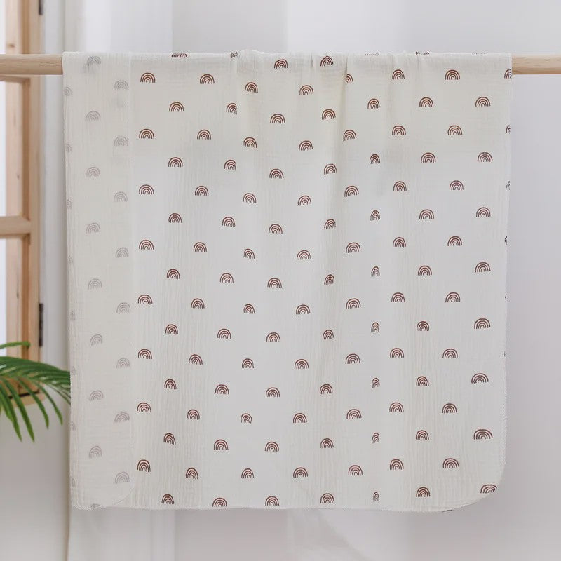 Zachte Muslin Swaddle Deken voor Baby's - Katoen, 80x80cm, met schattige prints