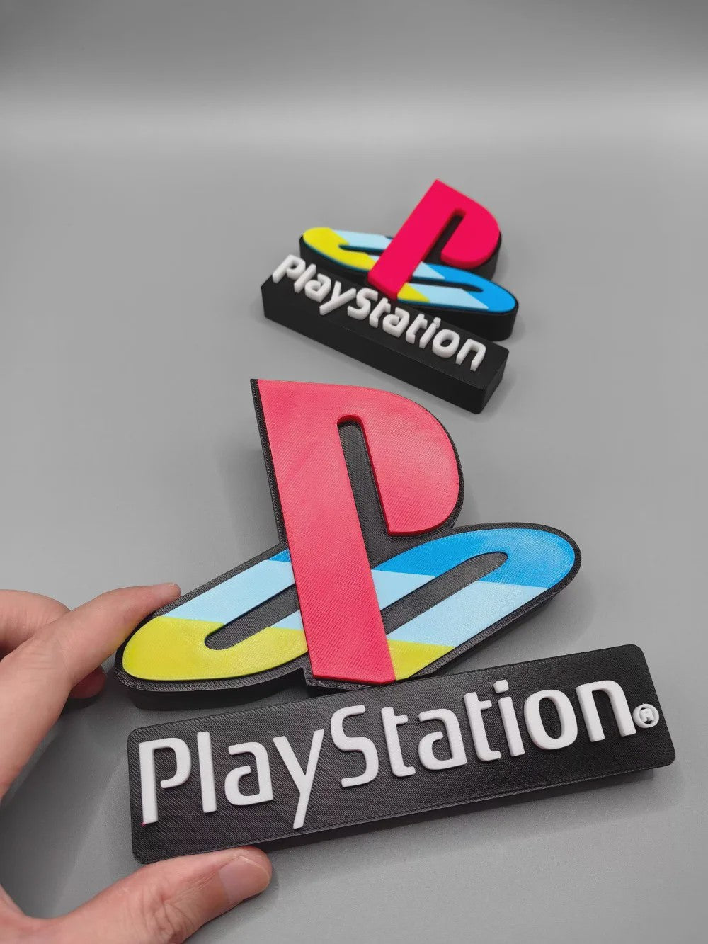 3D Geprint Logo Naamplaat voor Figuren Collectie - Video Game Thema