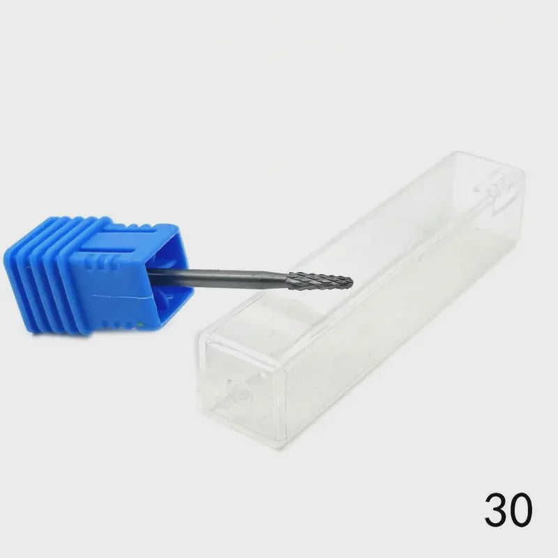Professionele Tungsten Carbide Nagelboor Bits Set - 33 Stijlen voor Manicure & Pedicure