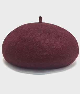 Dames Baret Hoed - Vintage Wol Baret Cap voor Herfst & Winter