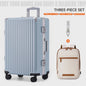 Aluminium Koffer met USB & Combinatieslot - Rolbaar Reiskoffer in Diverse Maten (20-28 inch)