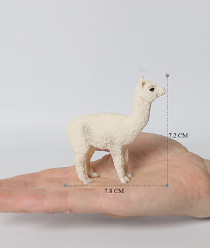 Realistische Alpaca & Kameel Figuren Set - Handgeschilderd, Educatief Speelgoed