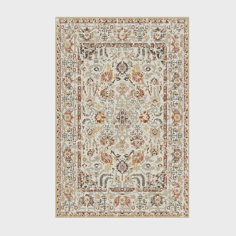 Wasbaar & Opvouwbaar Perzisch Retro Vloerkleed | Zacht Imitatie Kasjmier voor Woonkamer, Slaapkamer & Hal
