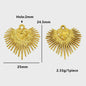 Set van 4 Gouden Bedeltjes: Zon, Hart, Schelp, Vis & Cactus - Roestvrij Staal 18k Goud PVD - DIY Sieraden Maken