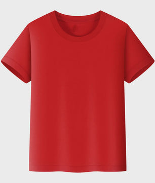 Basic Katoenen T-shirt voor Kinderen & Baby's - Jongens & Meisjes - Wit & Roze - Maten 1 t/m 14 Jaar