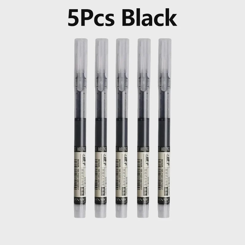 Set van 1-20x Gel Pen Zwart/Blauw/Rood - 0.5mm Naaldpunt voor Studenten & Kantoor