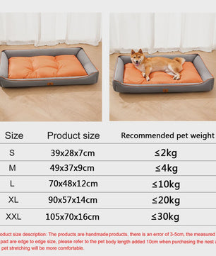 Luxe Vierkante Hondenkussen - Waterdicht & Bite-Resistant - Comfortabel voor Grote Honden en Katten