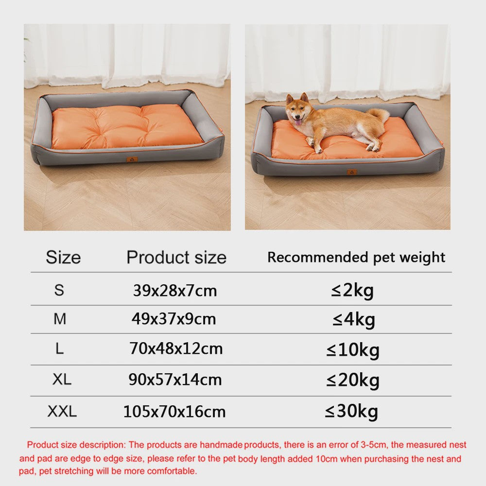 Luxe Vierkante Hondenkussen - Waterdicht & Bite-Resistant - Comfortabel voor Grote Honden en Katten
