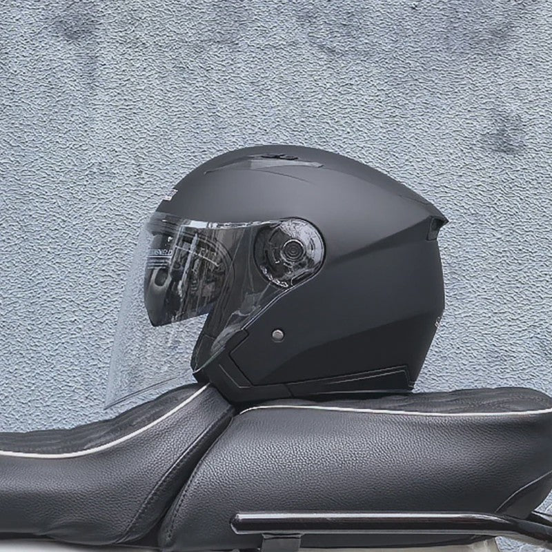 Motorhelm Heren Dames Universeel Vier Seizoenen Dubbel Vizier