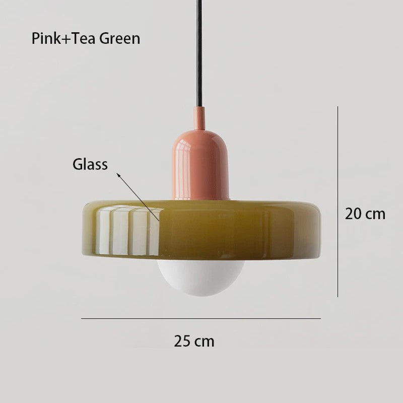 Nordic Retro Glazen Hanglamp - Stijlvolle Verlichting voor Woonkamer, Eetkamer & Slaapkamer
