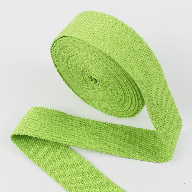 4 Meter Katoenen Band - 1.3mm Dikke Webbing voor Tassen, Riemen & DIY Projecten (20-50mm Breed)