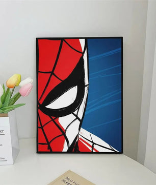 Frameloze Spiderman Poster - Marvel Kunst Print voor Woonkamer, Slaapkamer, Bar
