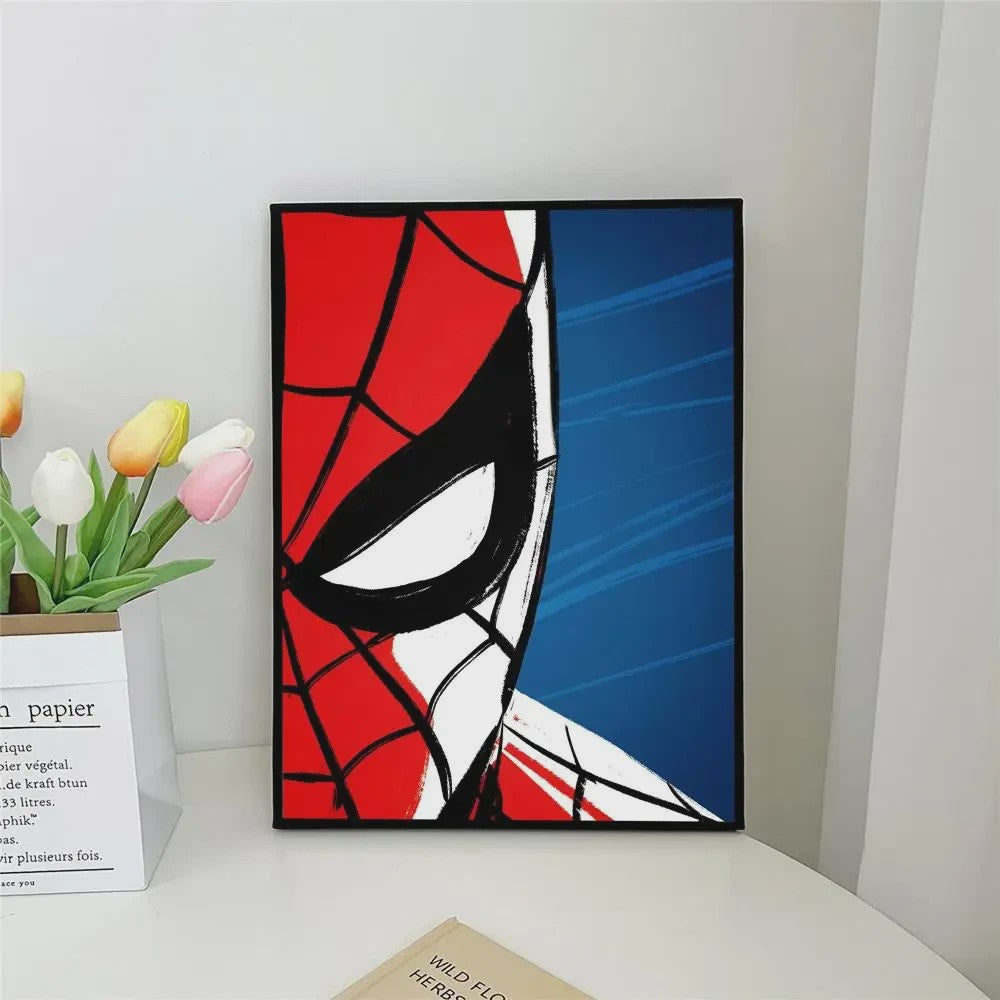 Frameloze Spiderman Poster - Marvel Kunst Print voor Woonkamer, Slaapkamer, Bar